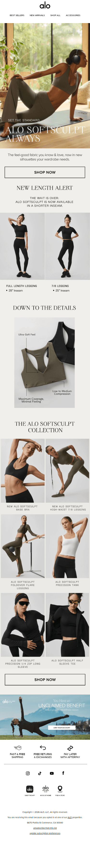New ALO Softsculpt styles are here