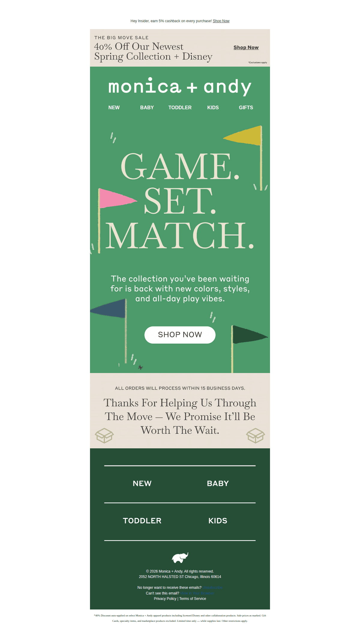 Game. Set. 40% Off! — desktop view